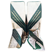 Bauer Vapor HyperLite - Ensemble complet de gardien de but Pro Stock d'occasion (blanc/vert/or)