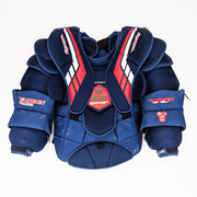 Vaughn VE8 - Plastron de gardien de but Pro Stock d'occasion (bleu/rouge)
