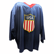 Maillot d'entraînement d'occasion de l'équipe américaine (bleu/rouge)