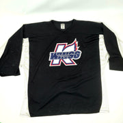 ECHL - Maillot d'entraînement de gardien de but Athletic Knit d'occasion - Kalamazoo Wings (noir)
