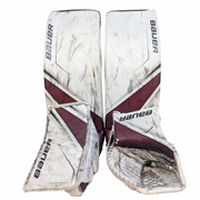 Bauer Supreme 2S Pro - Jambières de gardien de but Pro Stock d'occasion (blanc/marron)