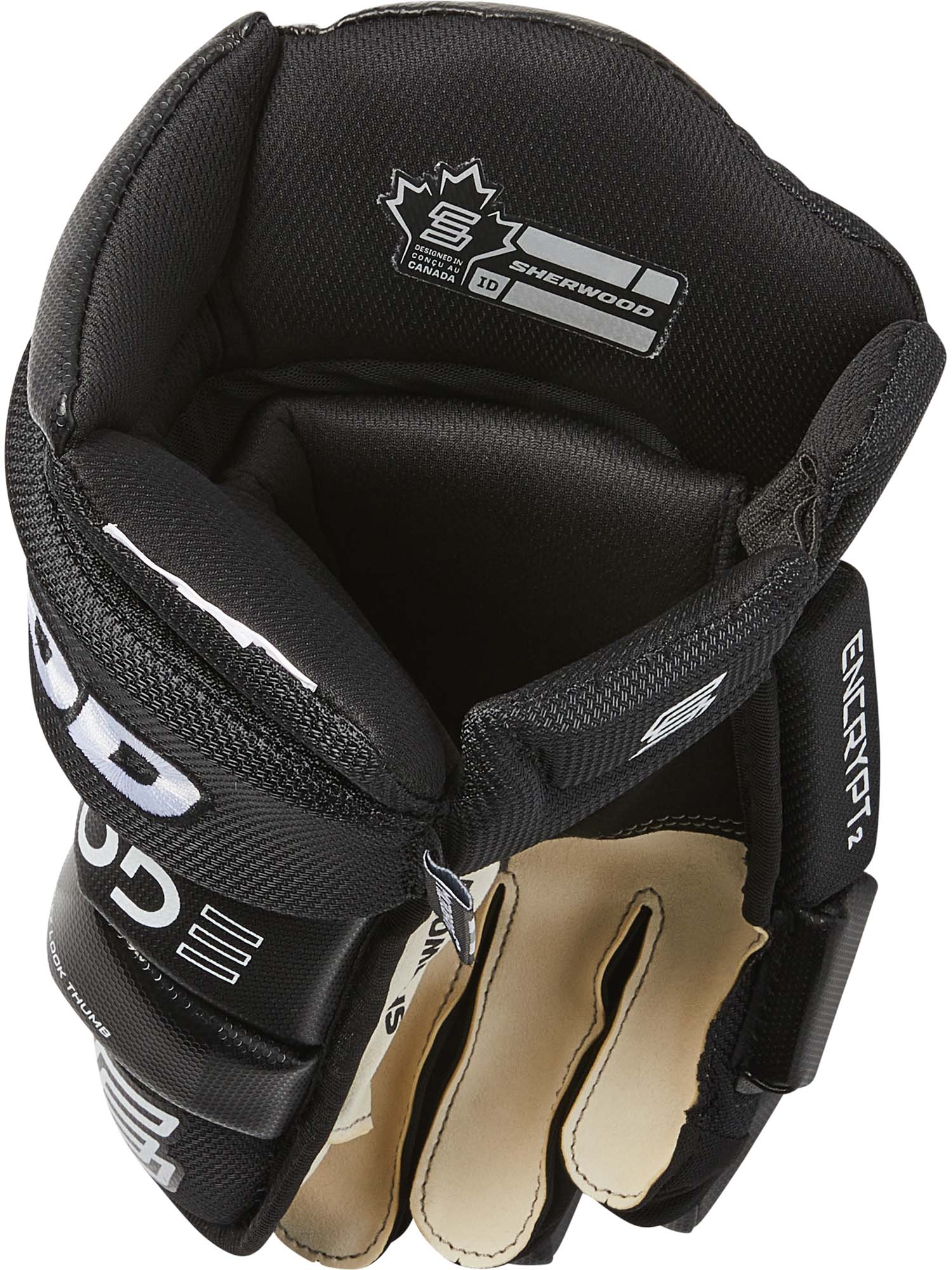 Sherwood Code Encrypt 2 - Retail Hockey Glove - Junior (Black)