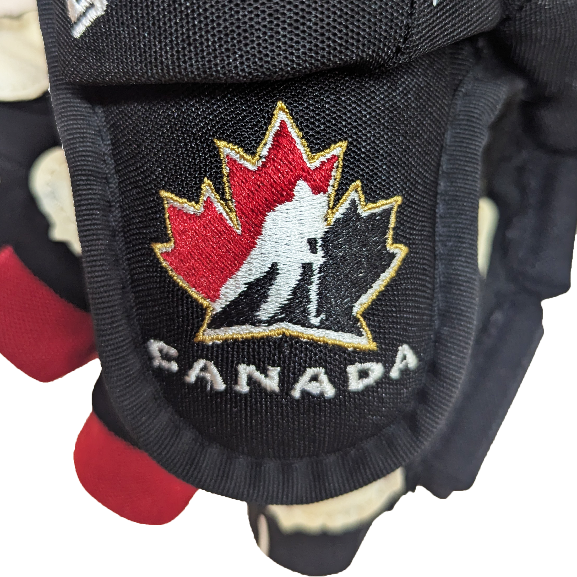 Bauer Vapor 2X Pro - Used Team Canada Pro Stock Hockey Gloves (Black/Red/White)