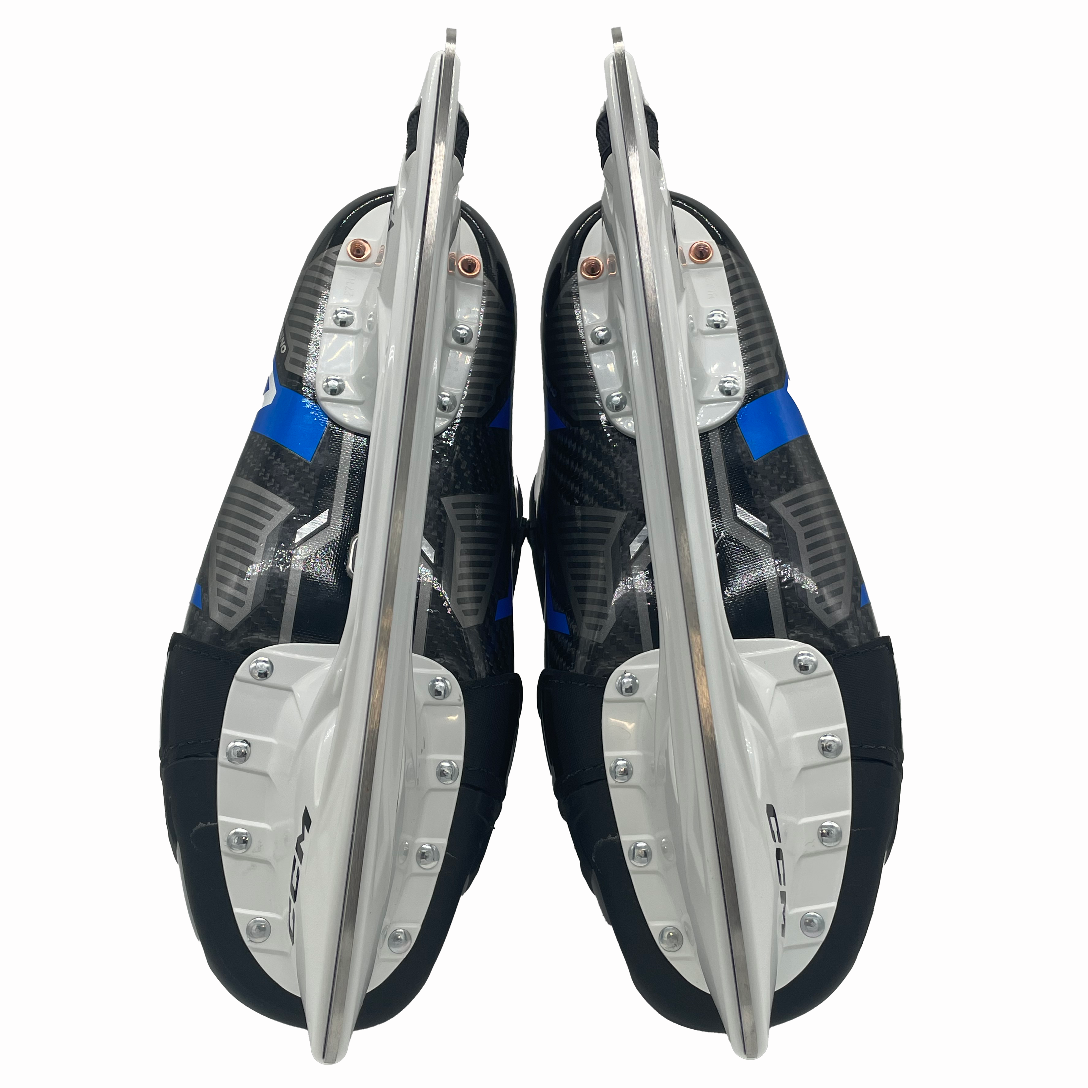 CCM Tacks AS-V Pro - NCAA Pro Stock Hockey Skates - Size 7.5 (Black/Blue)