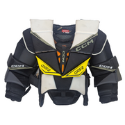 CCM Axis 2 - Plastron Pro Stock d'occasion (noir/jaune)
