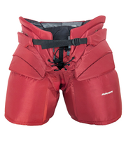 Bauer - Pantalon de gardien de but de hockey NCAA Pro Stock (cramoisi/noir/blanc)