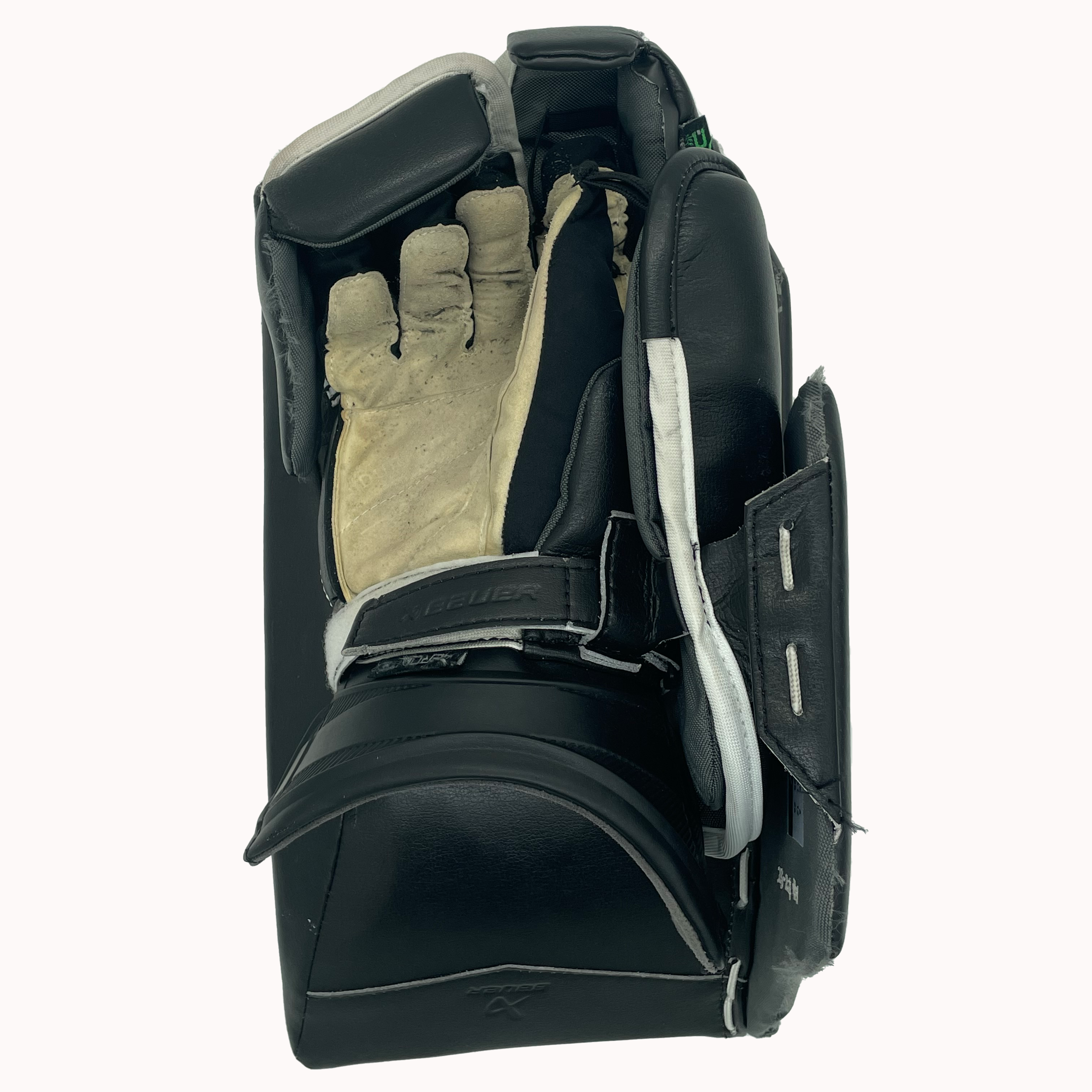 Bauer Vapor Hyperlite 2 - Ensemble de gardien de but complet Pro Stock Senior d'occasion (blanc/noir/beige)