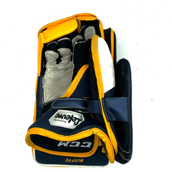 CCM Premier II - Bloqueur de gardien d'occasion (bleu marine/jaune/blanc)