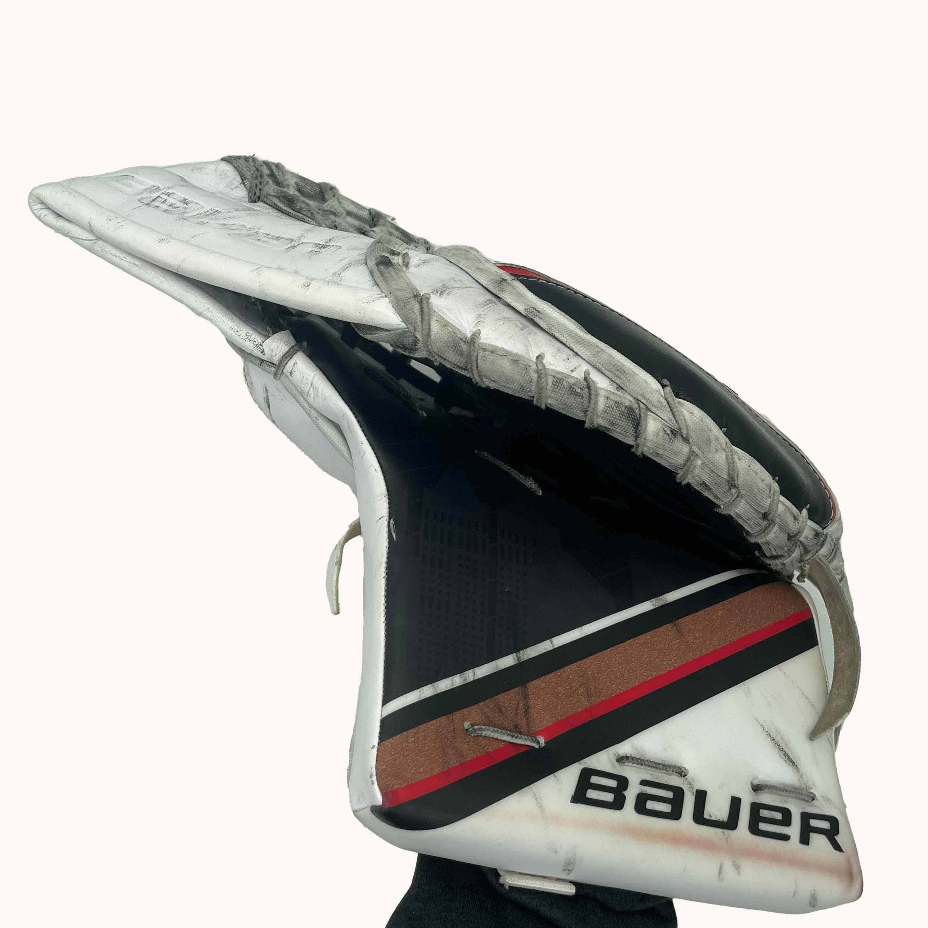 Bauer Vapor Hyperlite 2 - Ensemble de gardien de but complet Pro Stock Senior d'occasion (blanc/noir/beige)