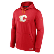 Sweat à capuche authentique Fanatics Pro des Flames de Calgary (rouge/jaune)