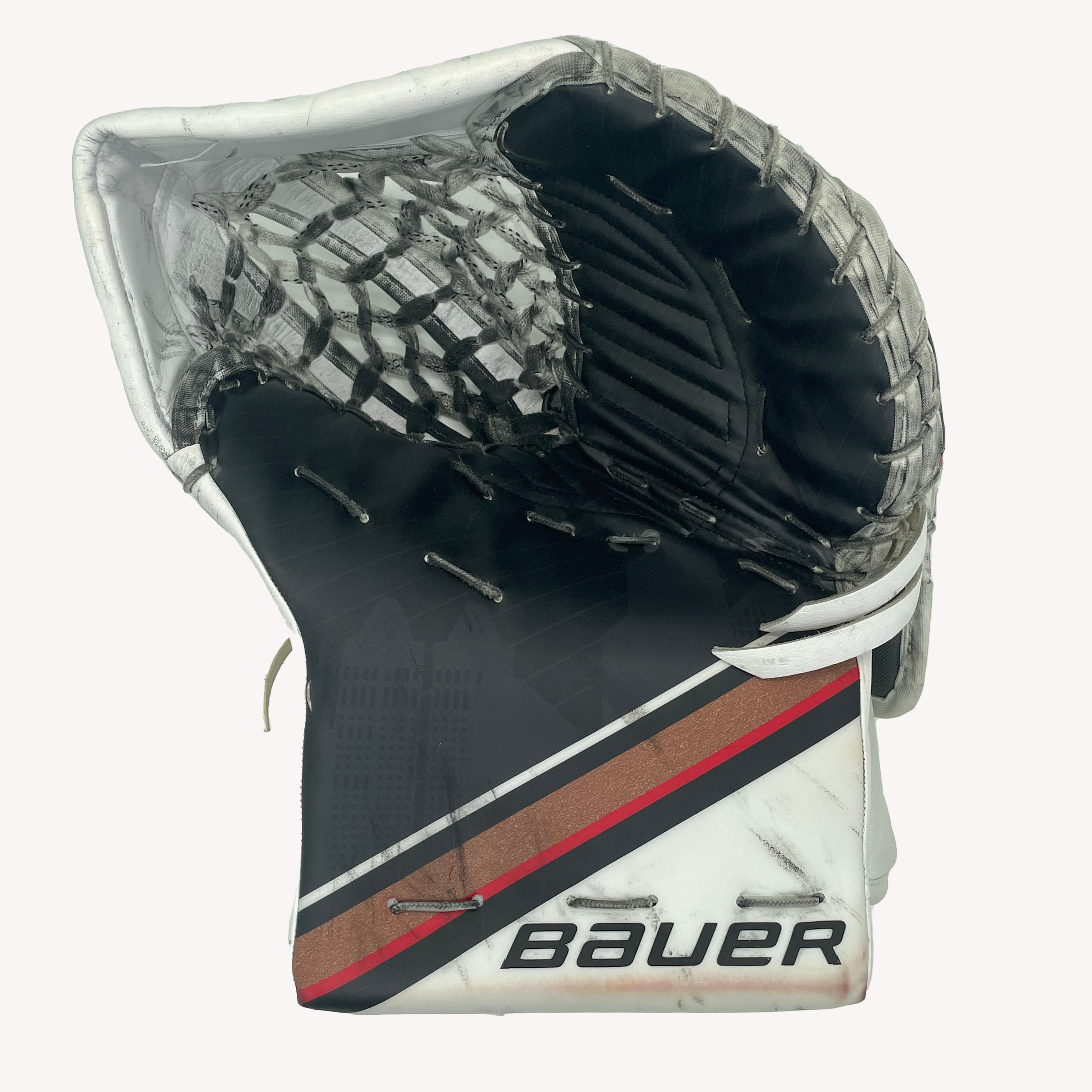 Bauer Vapor Hyperlite 2 - Ensemble de gardien de but complet Pro Stock Senior d'occasion (blanc/noir/beige)