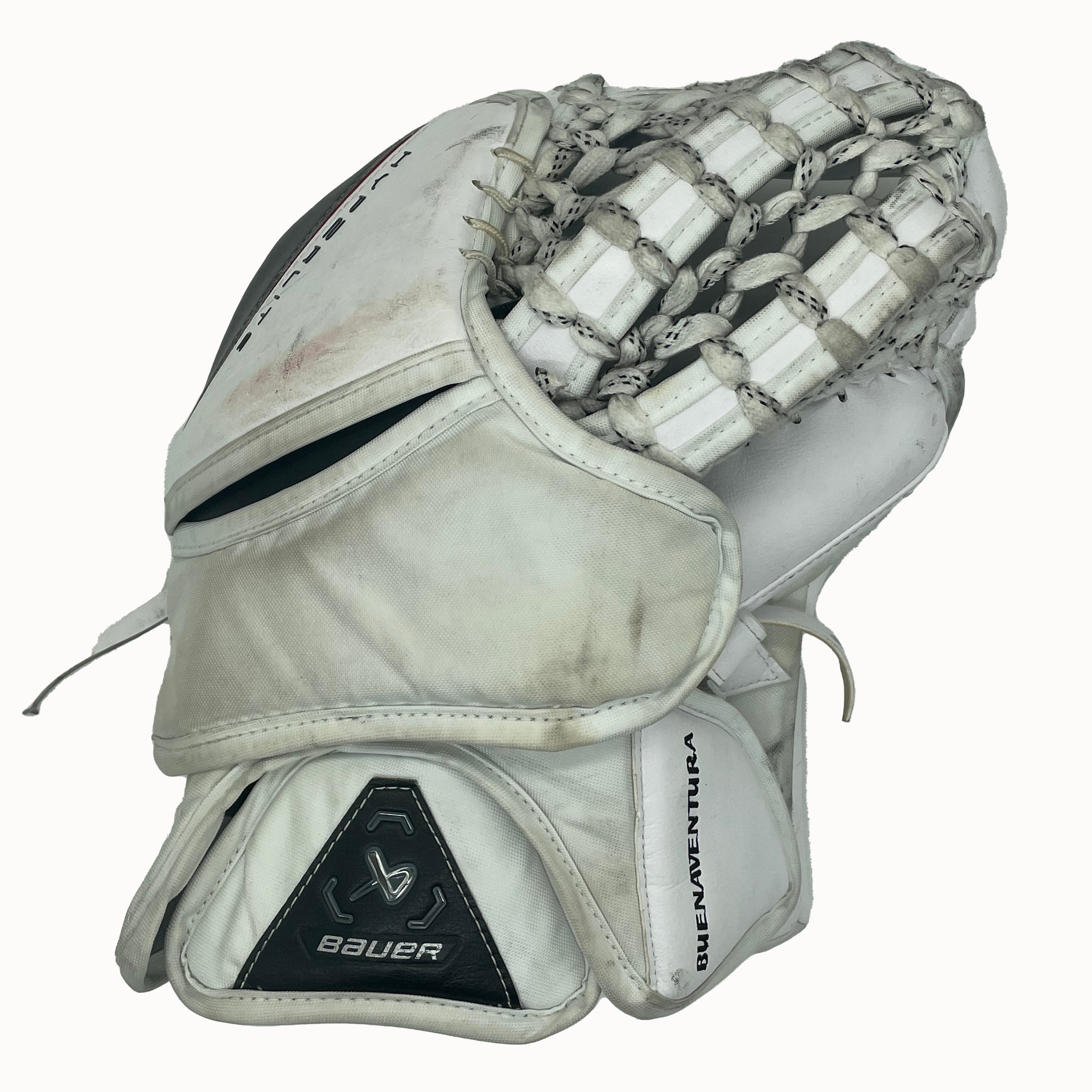 Bauer Vapor Hyperlite 2 - Ensemble de gardien de but complet Pro Stock Senior d'occasion (blanc/noir/beige)