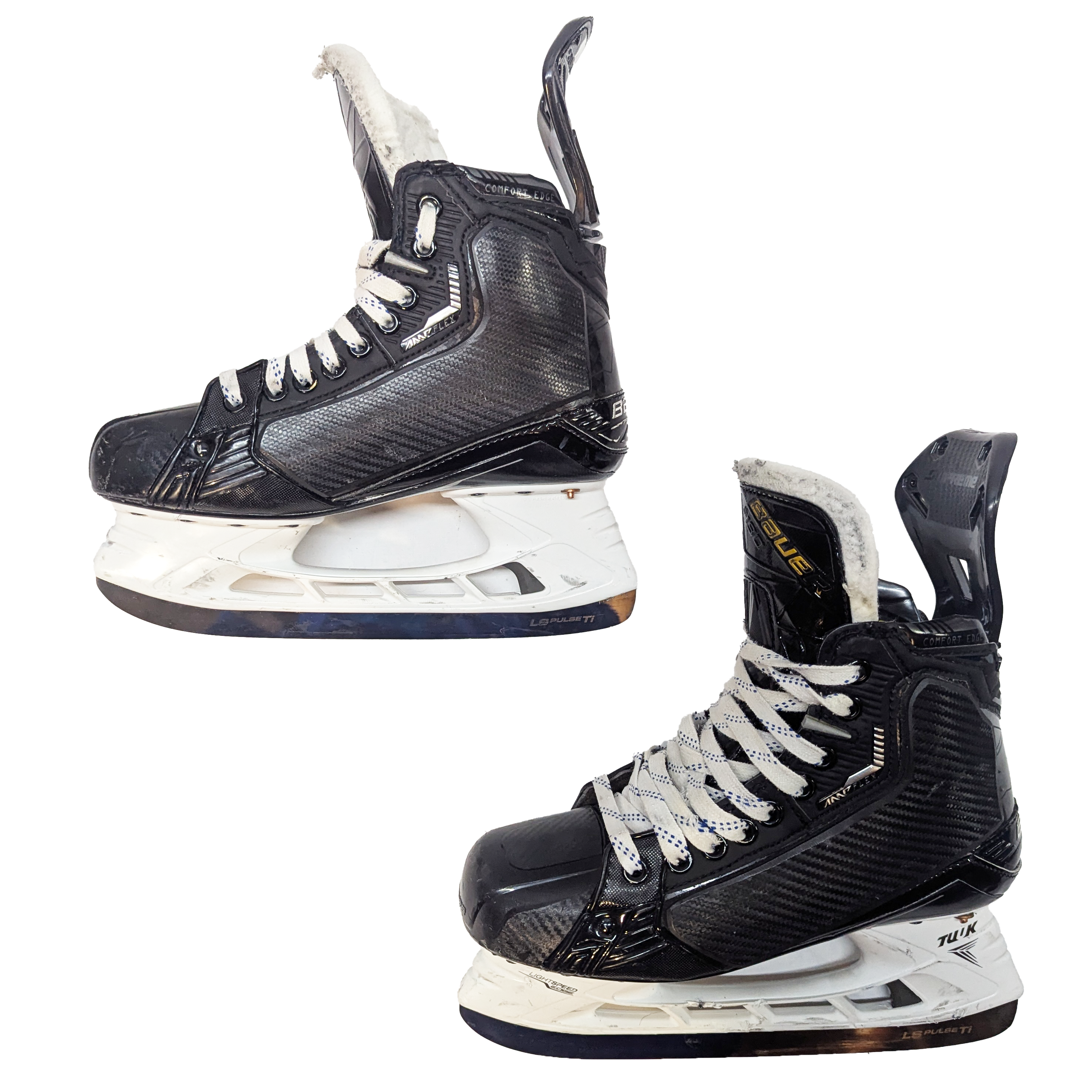 Bauer Supreme Mach - Used NCAA Pro Stock Hockey Skate with Shot Blocker - Size 6