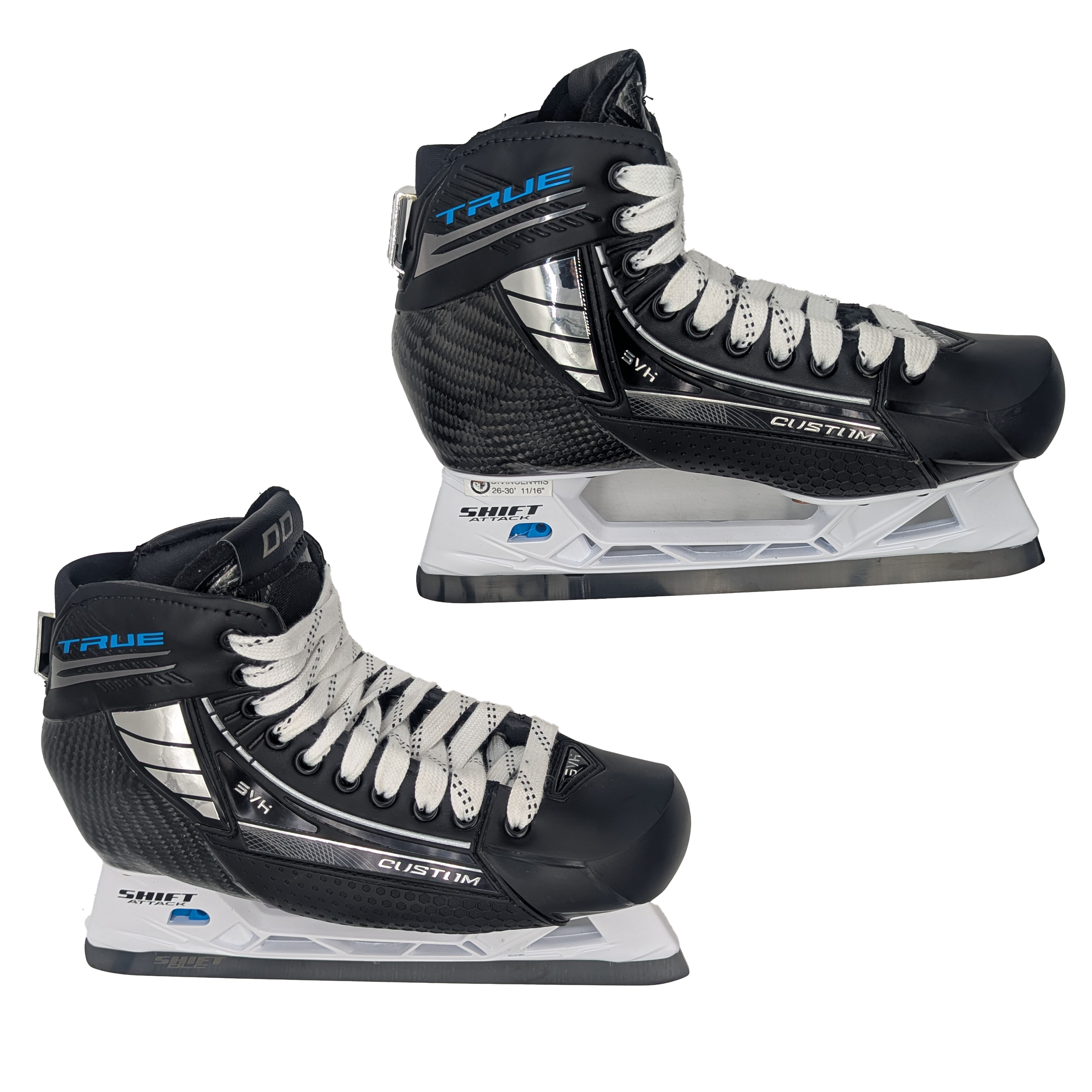 True Custom - Used Pro Stock AHL Hockey Goalie Skates - Size 8