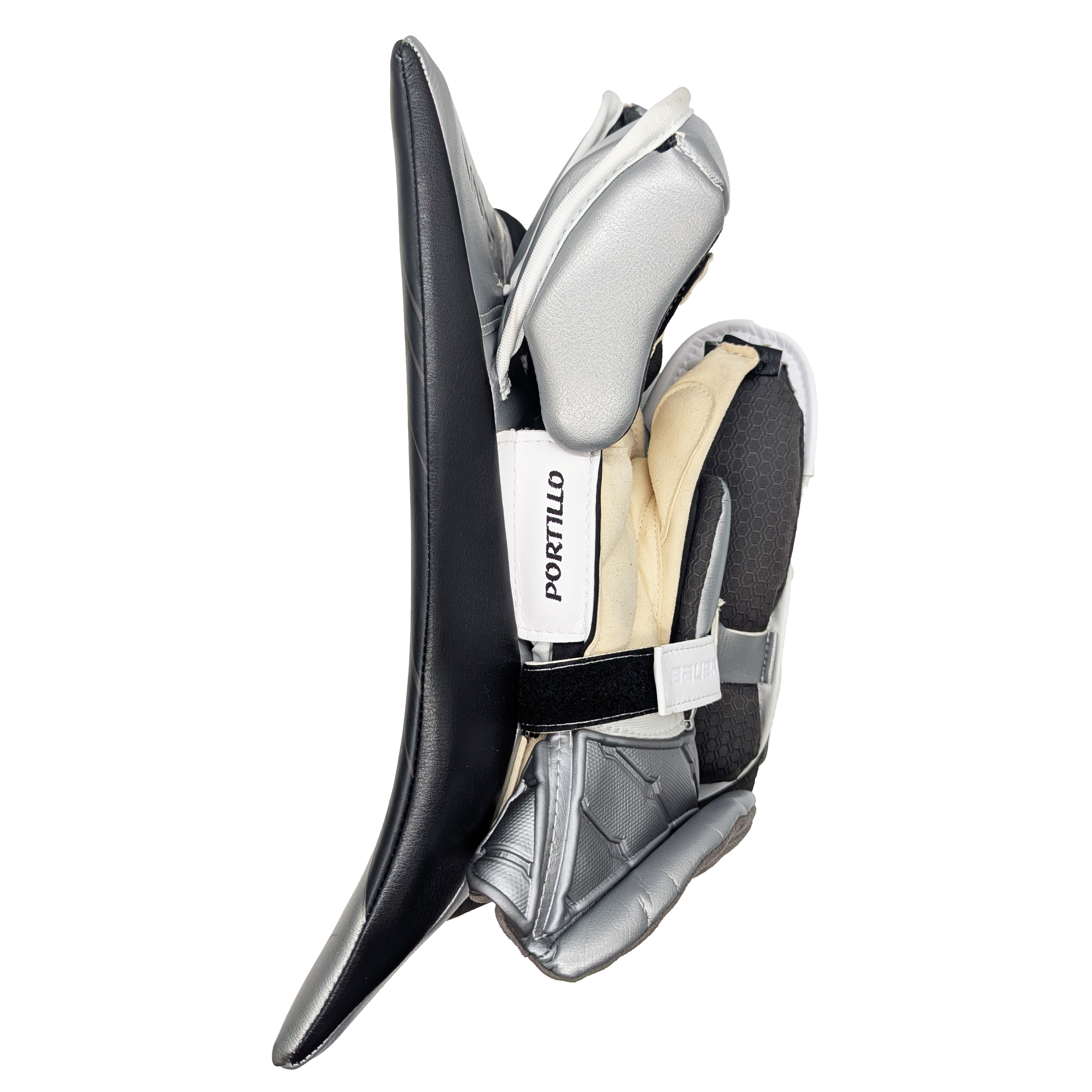 Bauer Vapor Hyperlite 2 - Bloqueur de gardien AHL Pro Stock d'occasion (blanc/noir/argent)