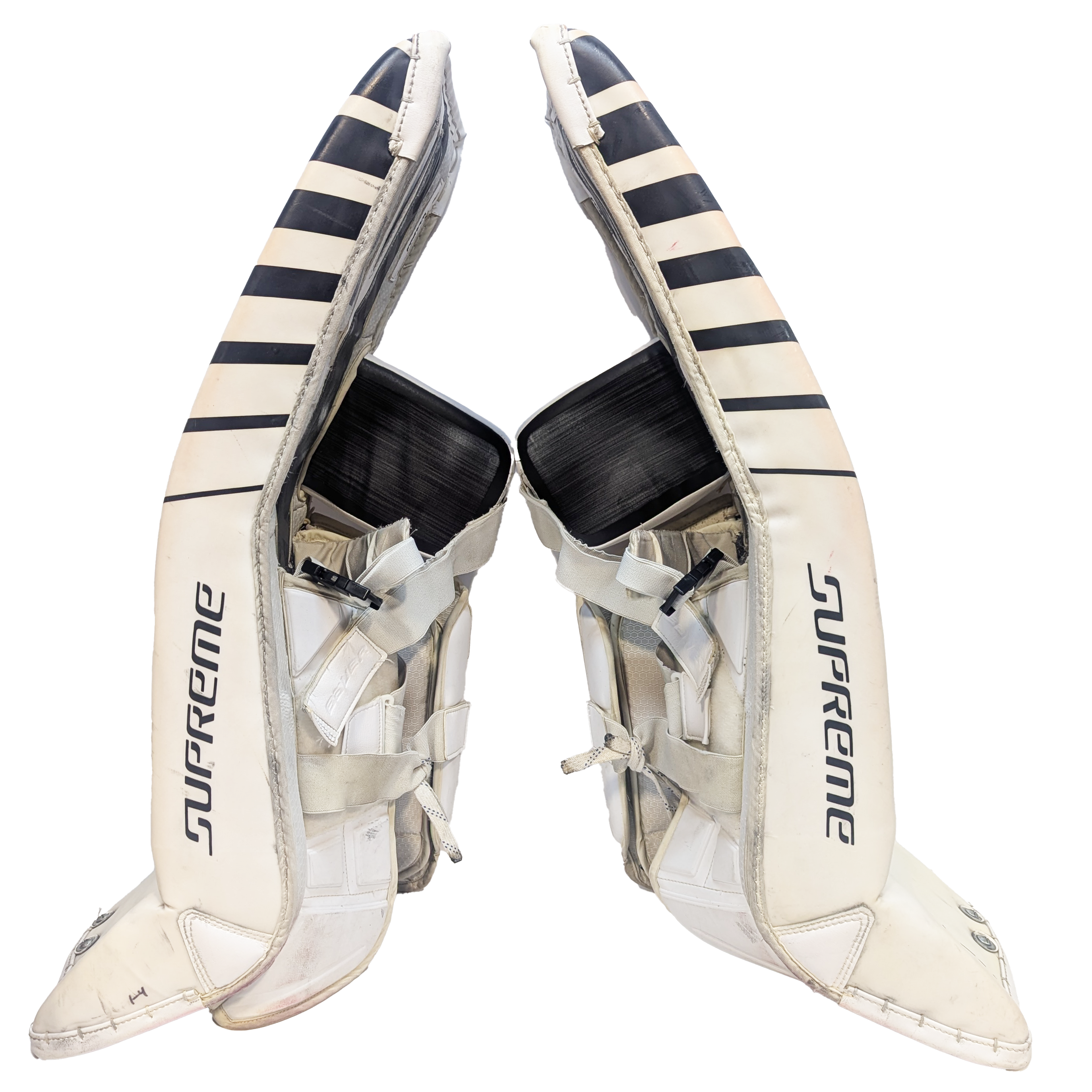 Bauer Supreme Mach - Used Pro Stock Goalie Full Set (White/Black/Silver)