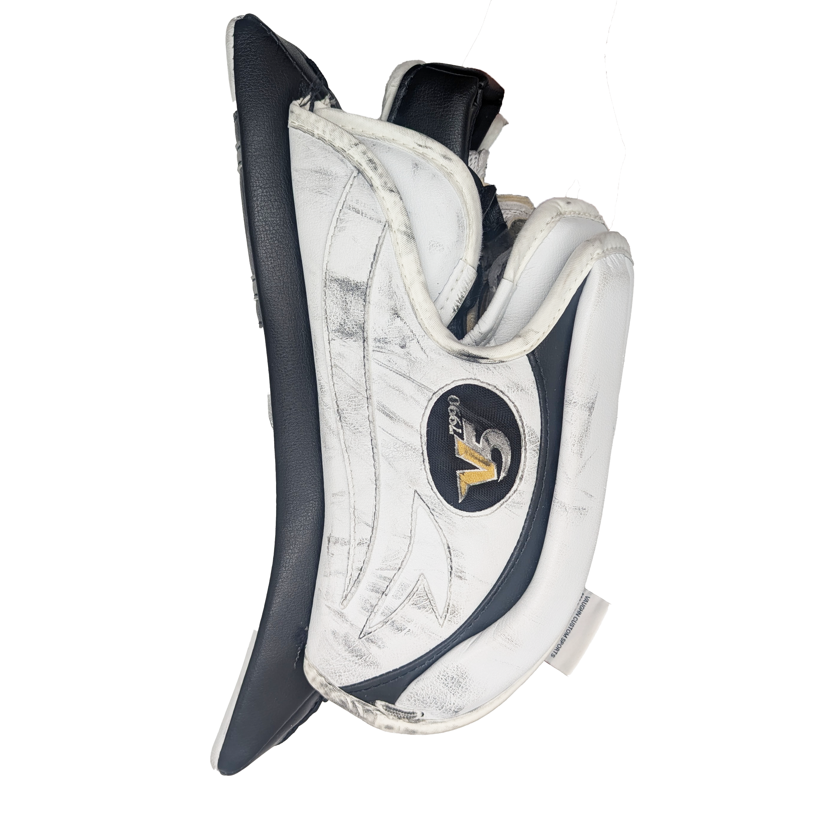 Vaughn V5 7990 - Pro Stock Goalie Blocker - Full Right - (White/Black)