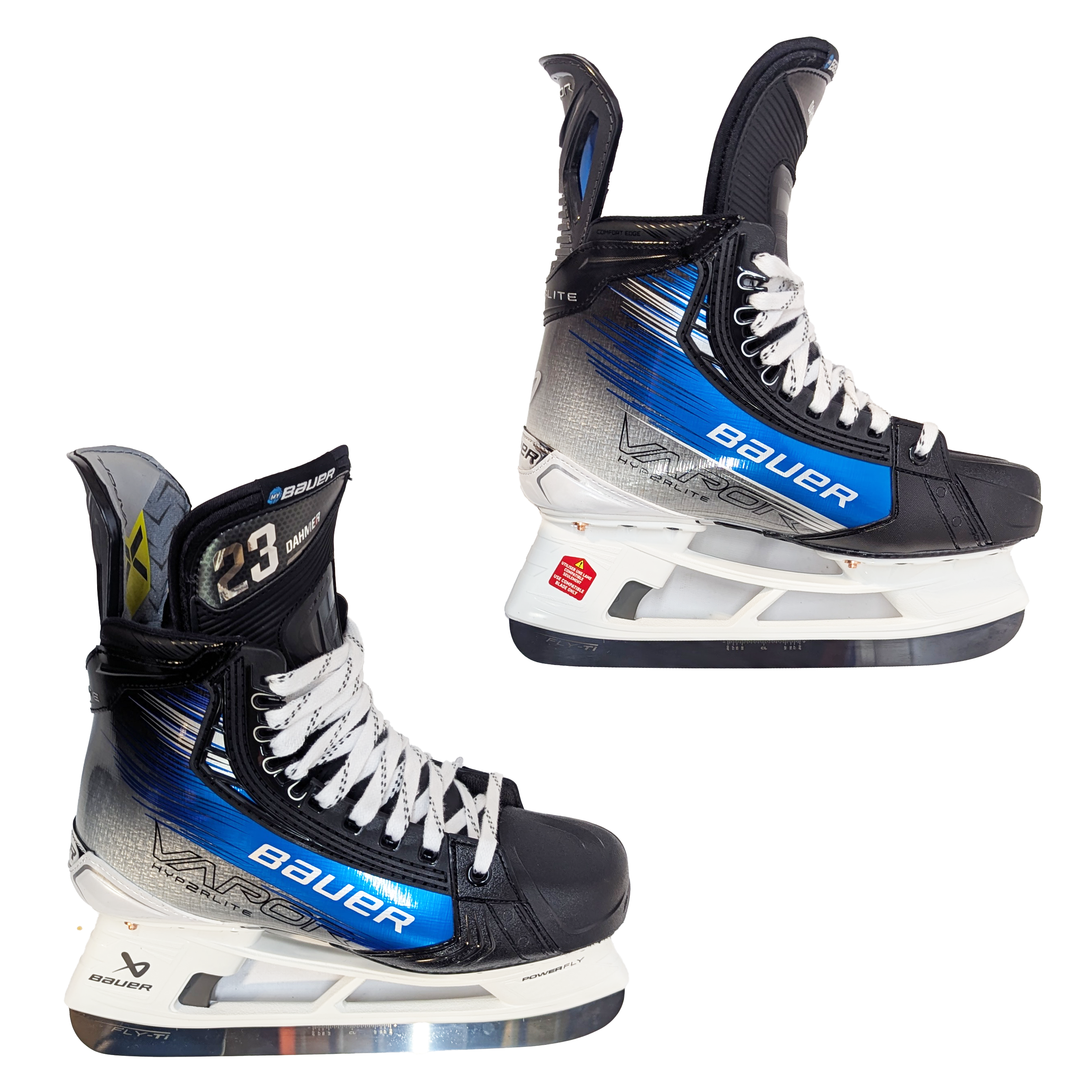 Bauer Vapor Hyperlite 2 - Pro Stock Hockey Skates - Size 7 (Blue)