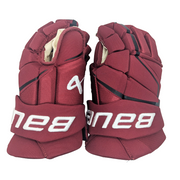 Bauer Vapor Hyperlite - Gant de hockey NCAA Pro Stock (cramoisi)