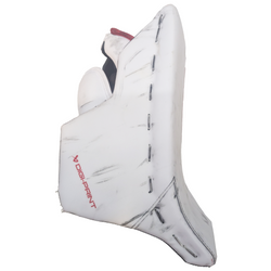Bauer Vapor Hyperlite 2 - Bloqueur de gardien de but Pro Stock NCAA d'occasion (blanc/rouge)