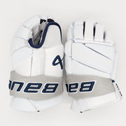Bauer Vapor Hyperlite - Gants NCAA Pro Stock (blanc/bleu marine) - Intermédiaire