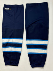 QMJHL - Used CCM Hockey Sock (Navy/Royal Blue/White)