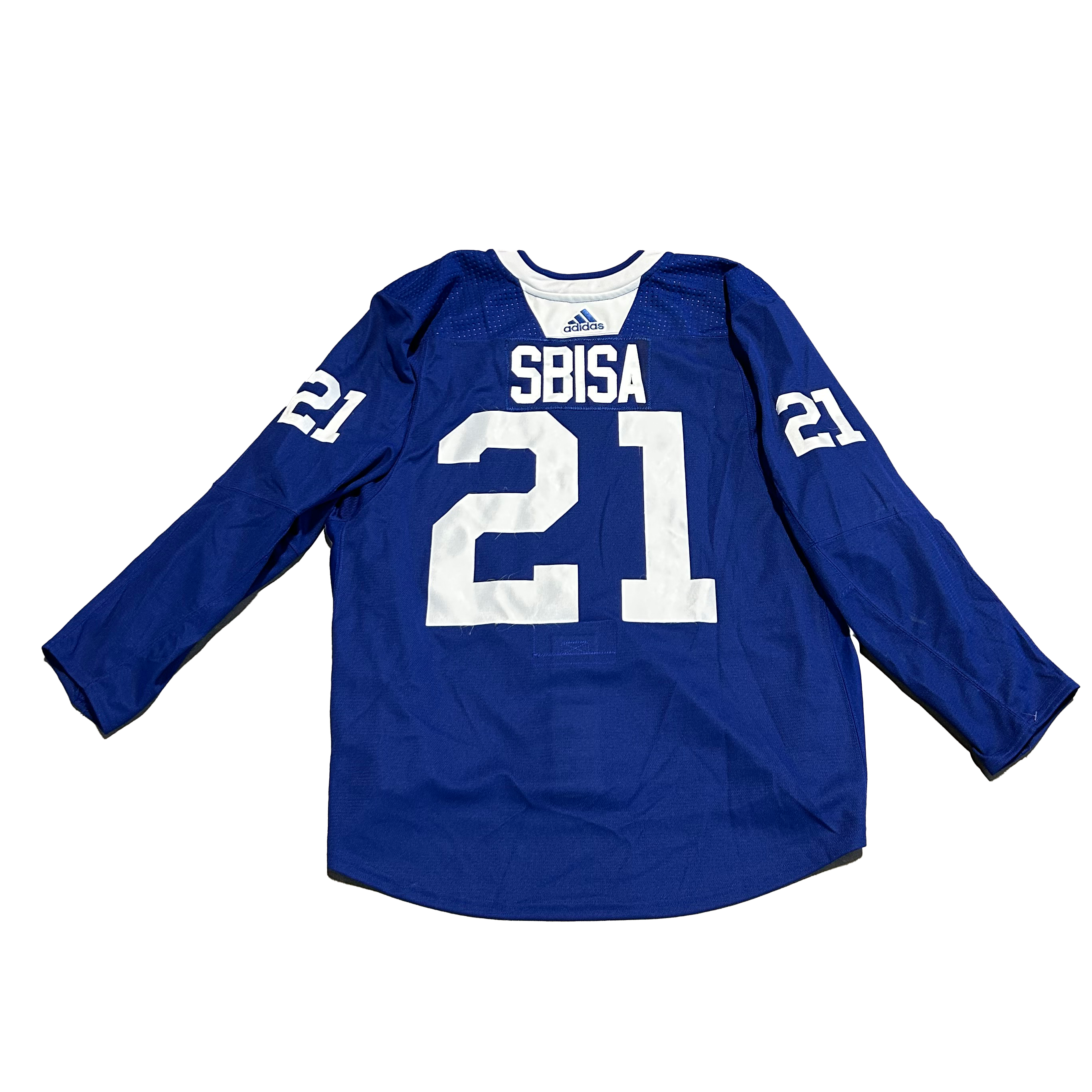 NHL - Used New York Islanders Adidas Practice Jersey With Namebars (Blue)