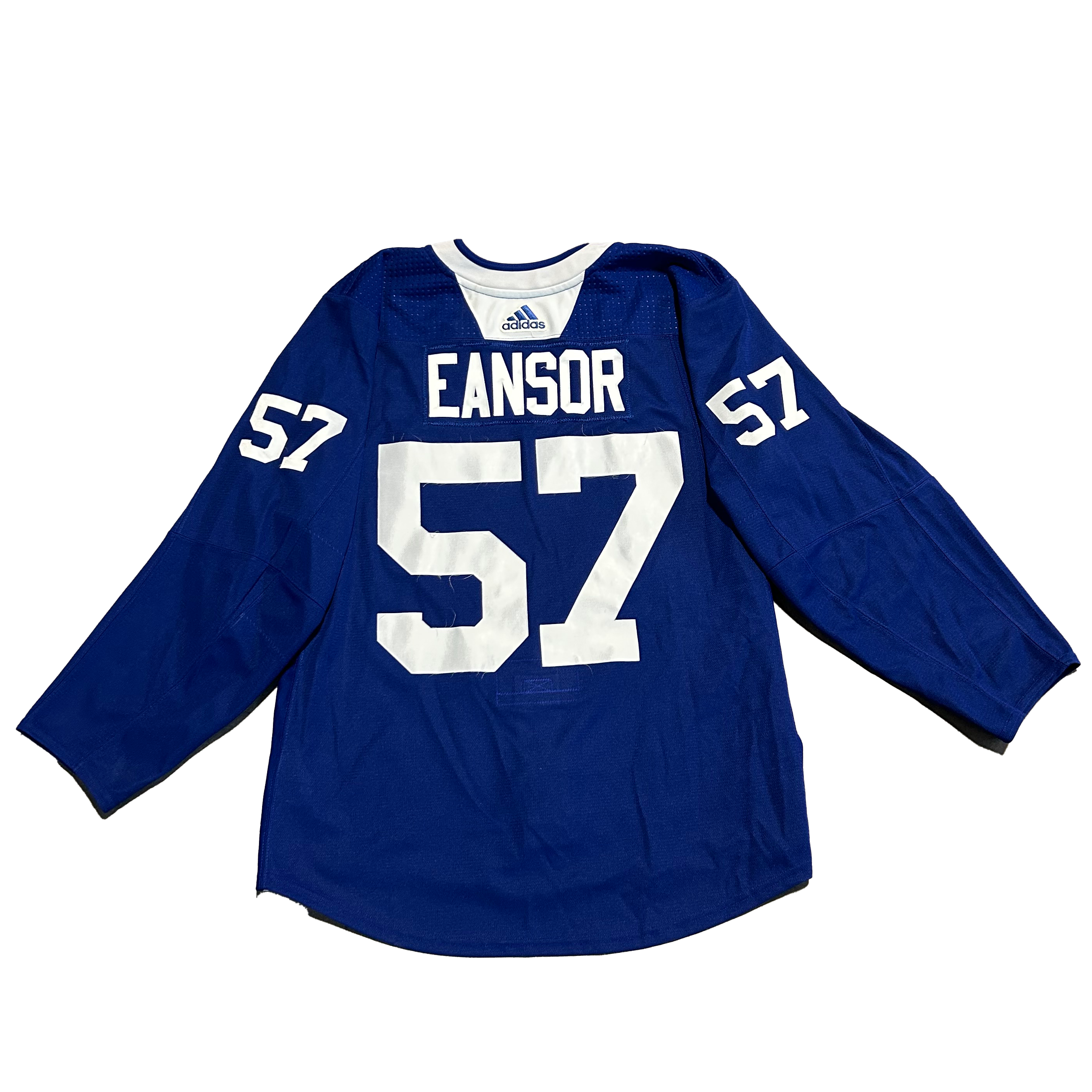 NHL - Used New York Islanders Adidas Practice Jersey With Namebars (Blue)