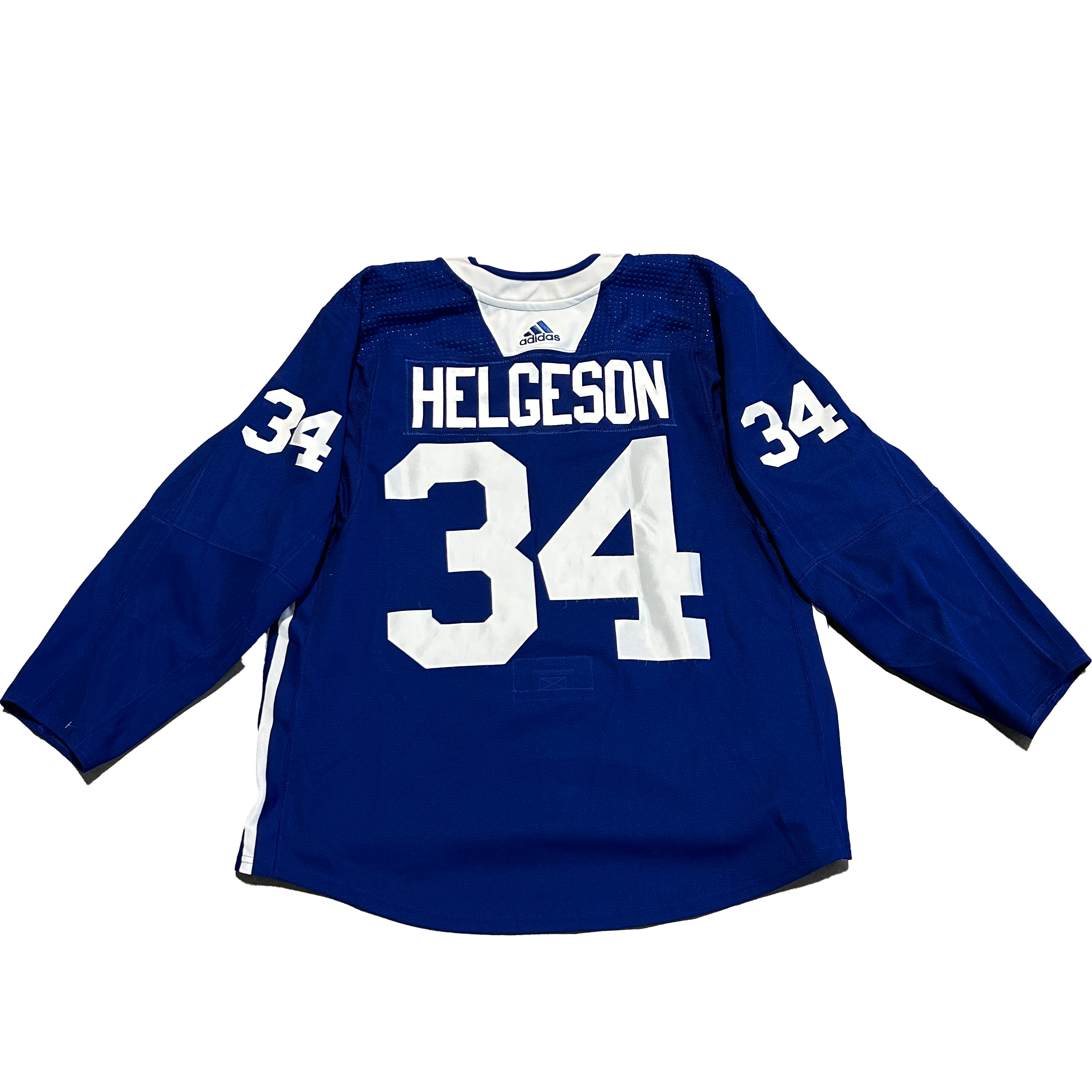NHL - Used New York Islanders Adidas Practice Jersey With Namebars (Blue)