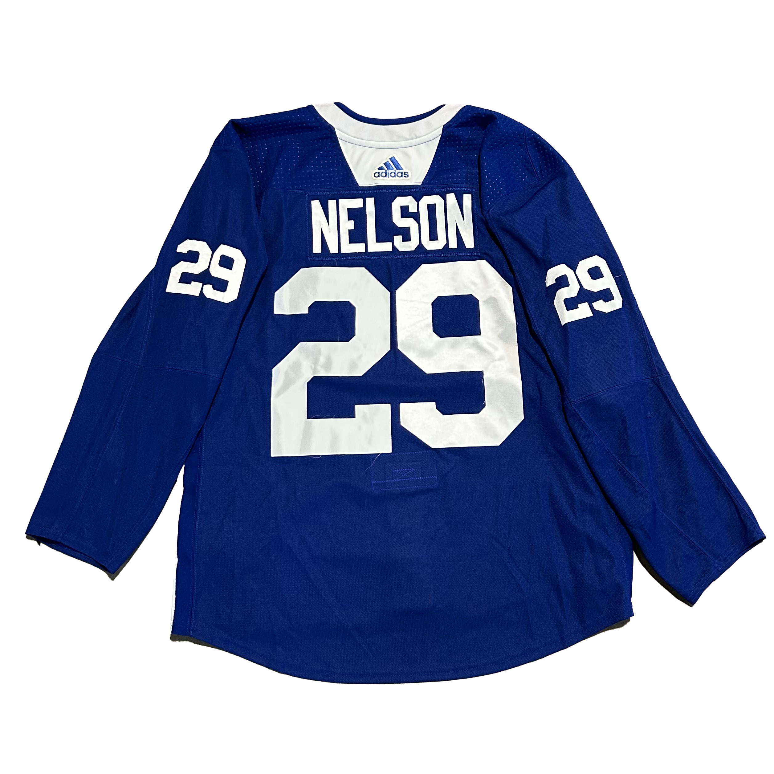 NHL - Used New York Islanders Adidas Practice Jersey With Namebars (Blue)