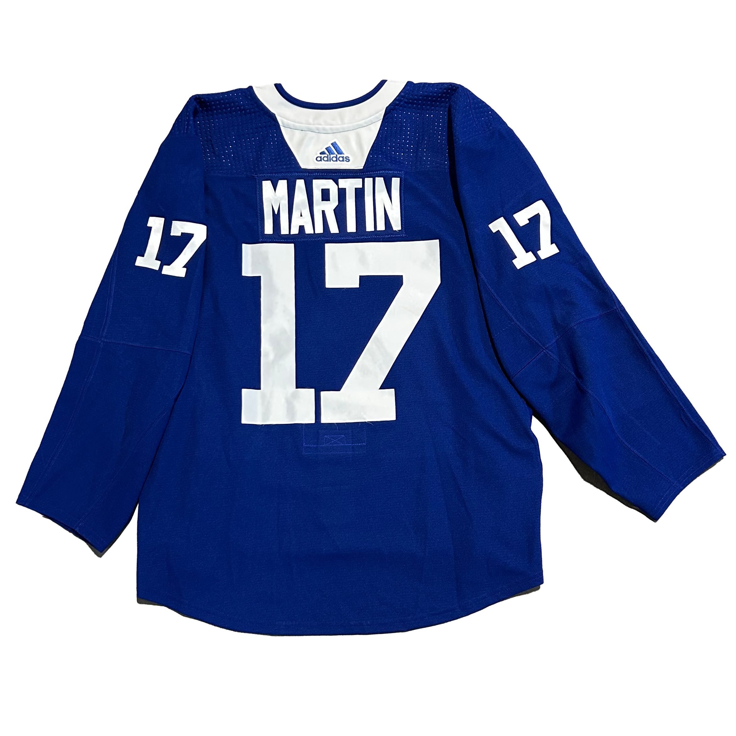 NHL - Used New York Islanders Adidas Practice Jersey With Namebars (Blue)