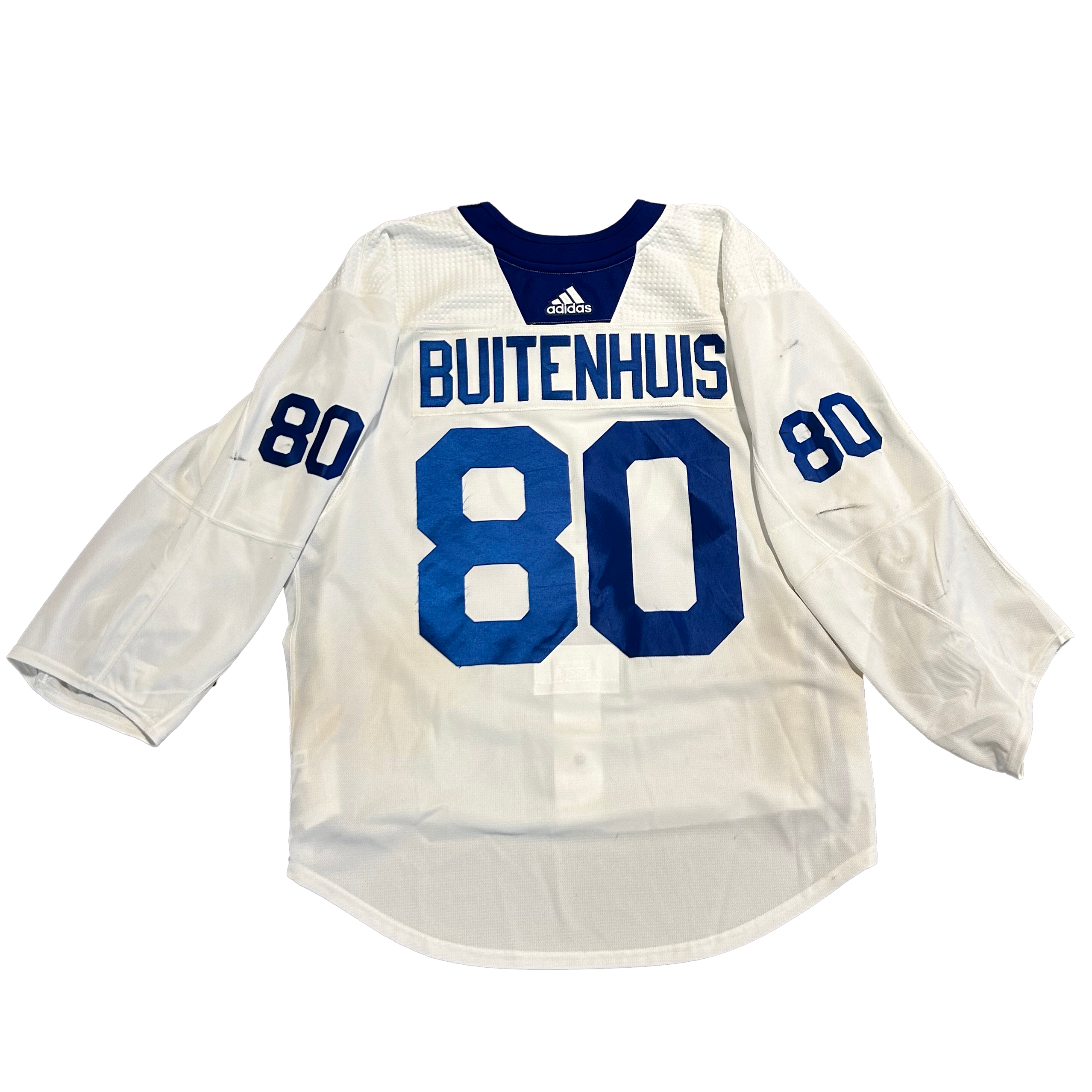 NHL - Used New York Islanders Adidas Practice Jersey With Namebars (White)