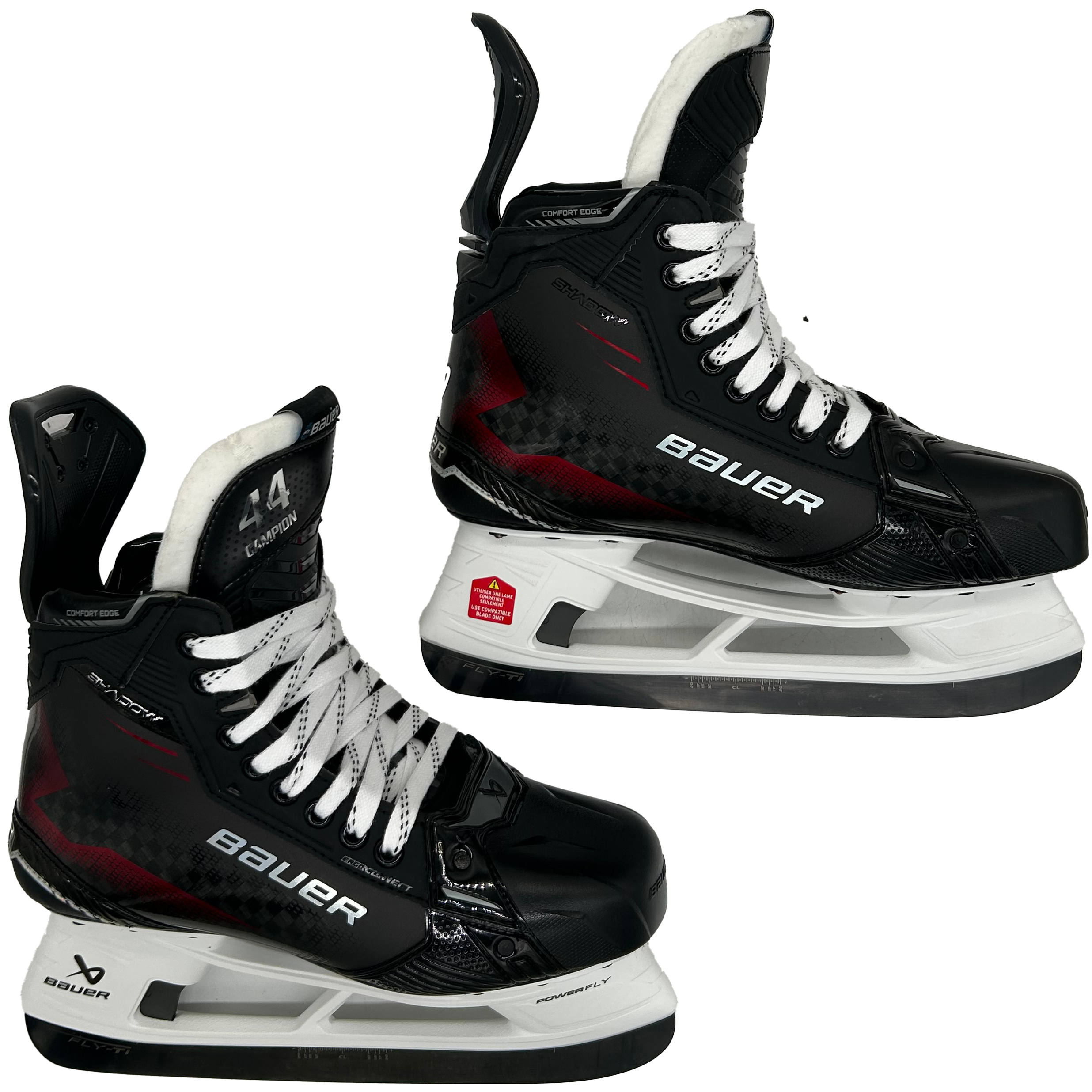 Bauer Supreme Shadow - Pro Stock Hockey Skates - Size 8 (Red)