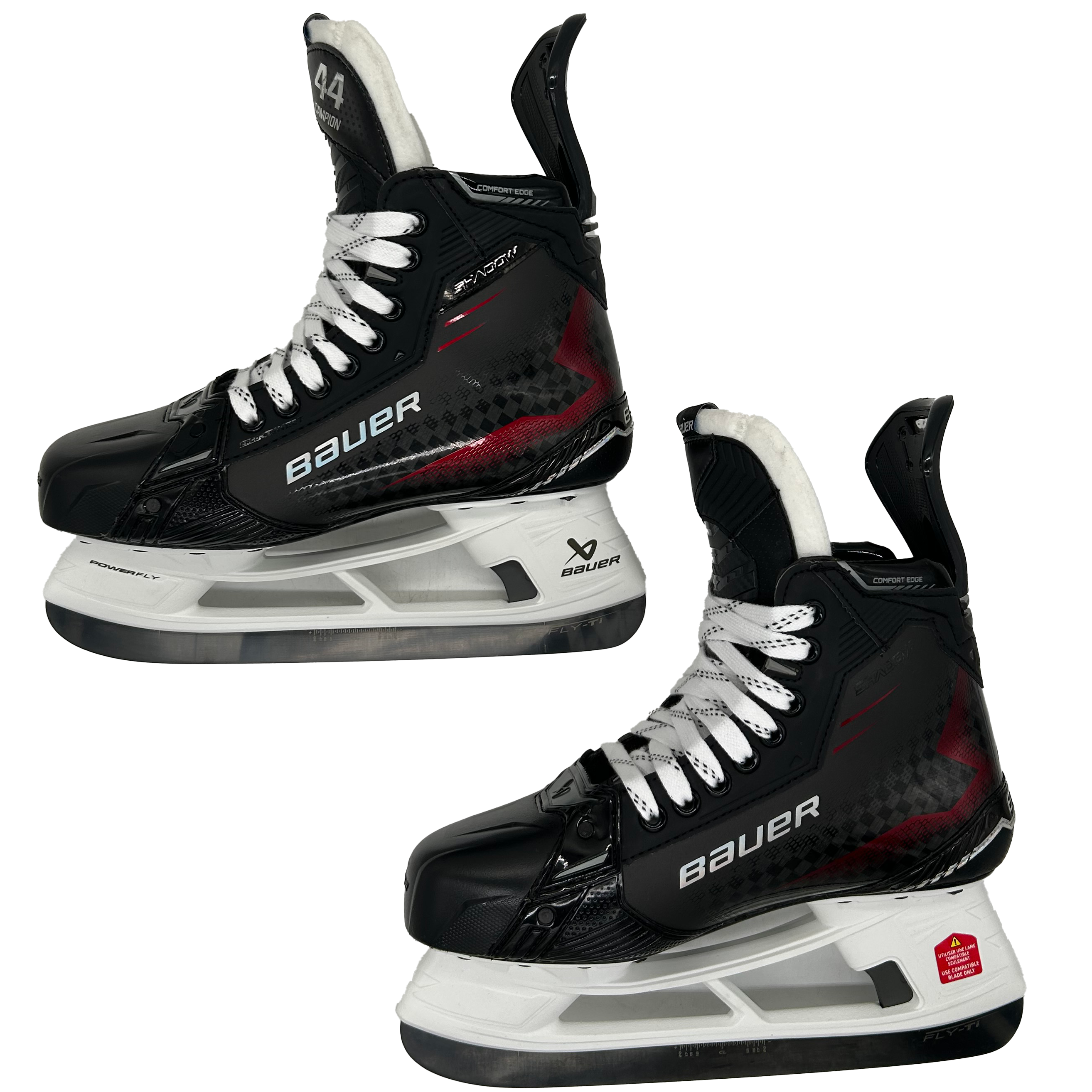 Bauer Supreme Shadow - Pro Stock Hockey Skates - Size 8 (Red)