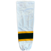 SP - New NCAA Game Socks (White/Green/Yellow)