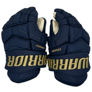 Warrior Covert QRE - PWHL Pro Stock Hockey Glove - Montreal Victoire (Navy/Gold)
