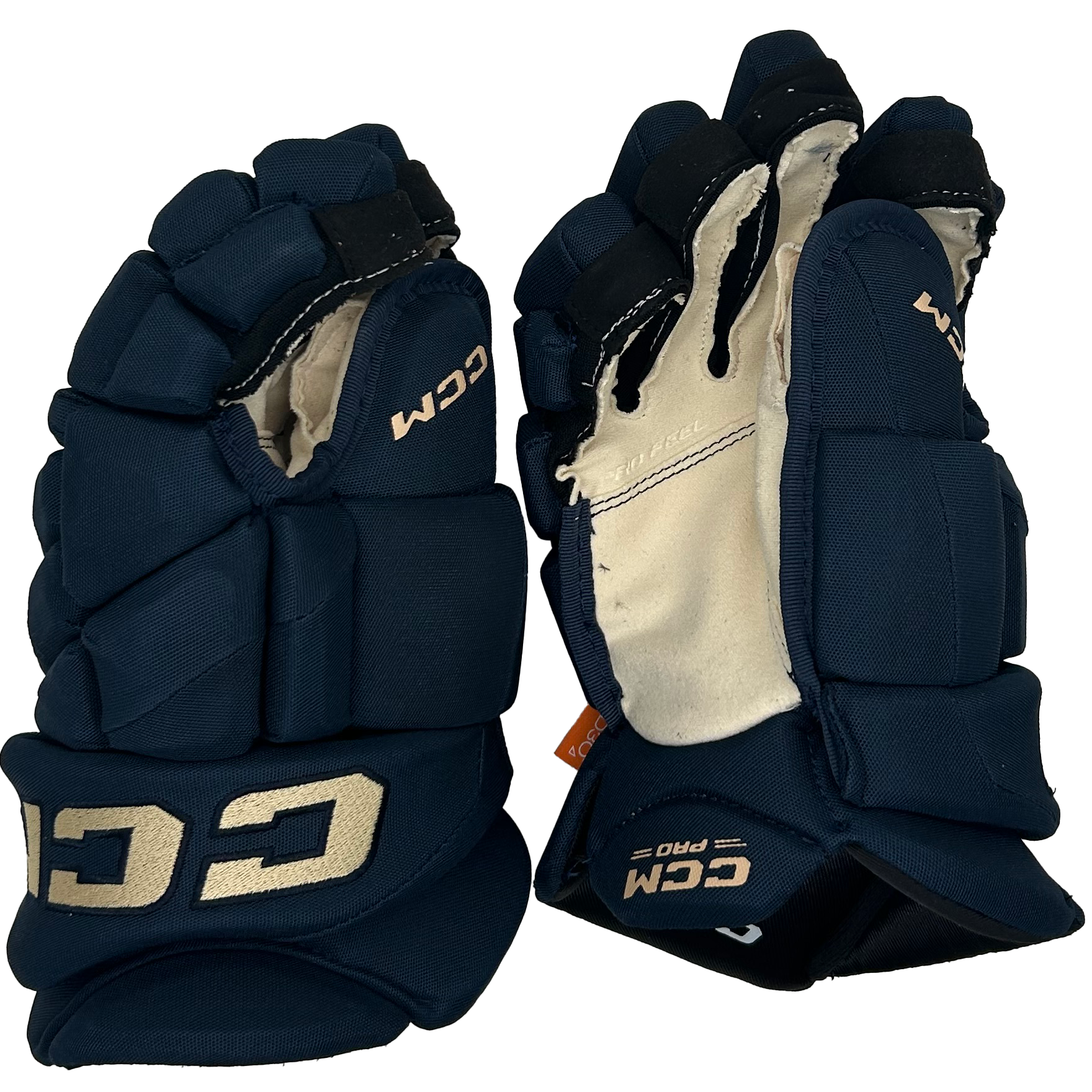CCM HGJS - PWHL Pro Stock Glove - Montreal Victoire (Navy/Gold)