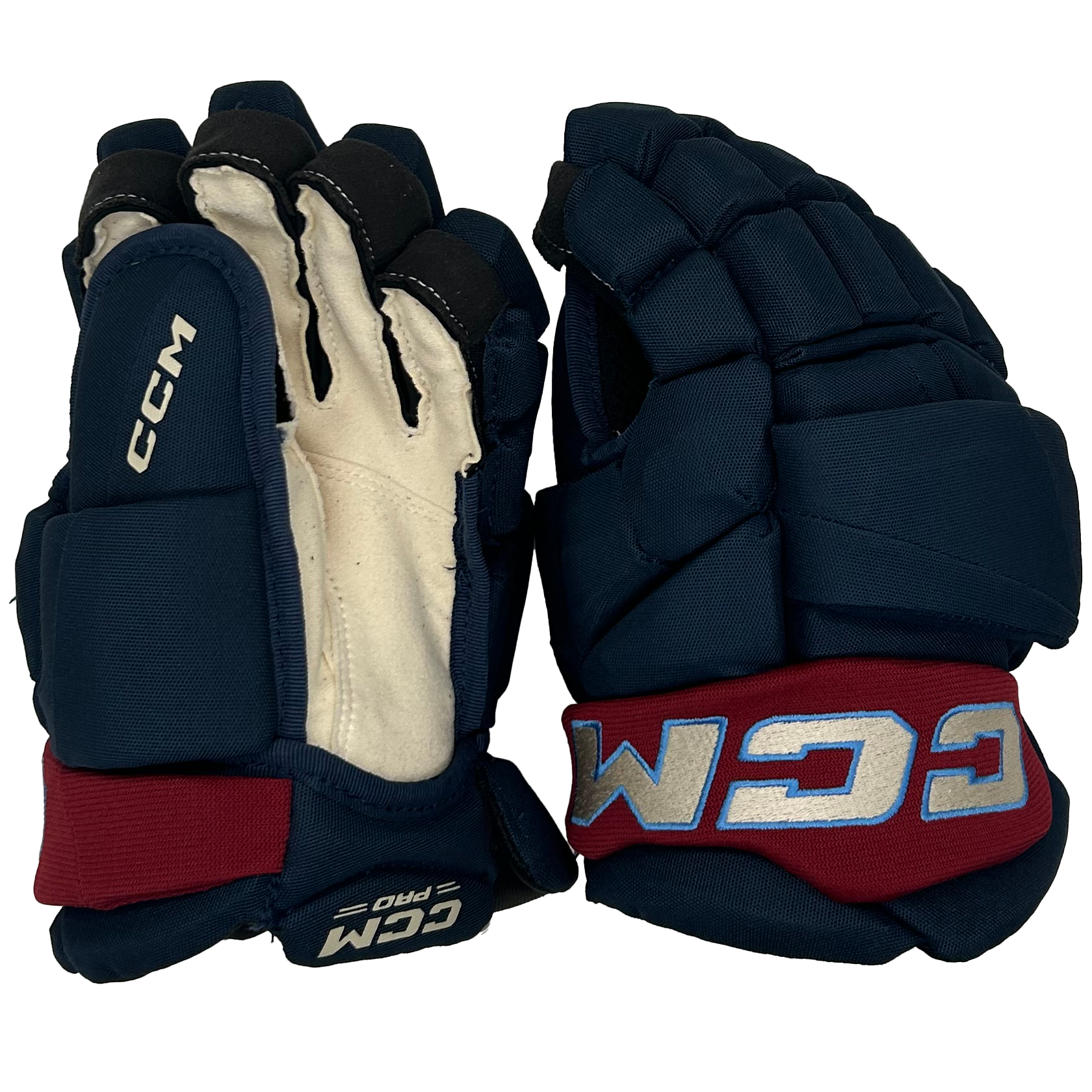CCM Jetspeed FT8 Pro- PWHL Pro Stock Glove - Montreal Victoire (Navy/Maroon)