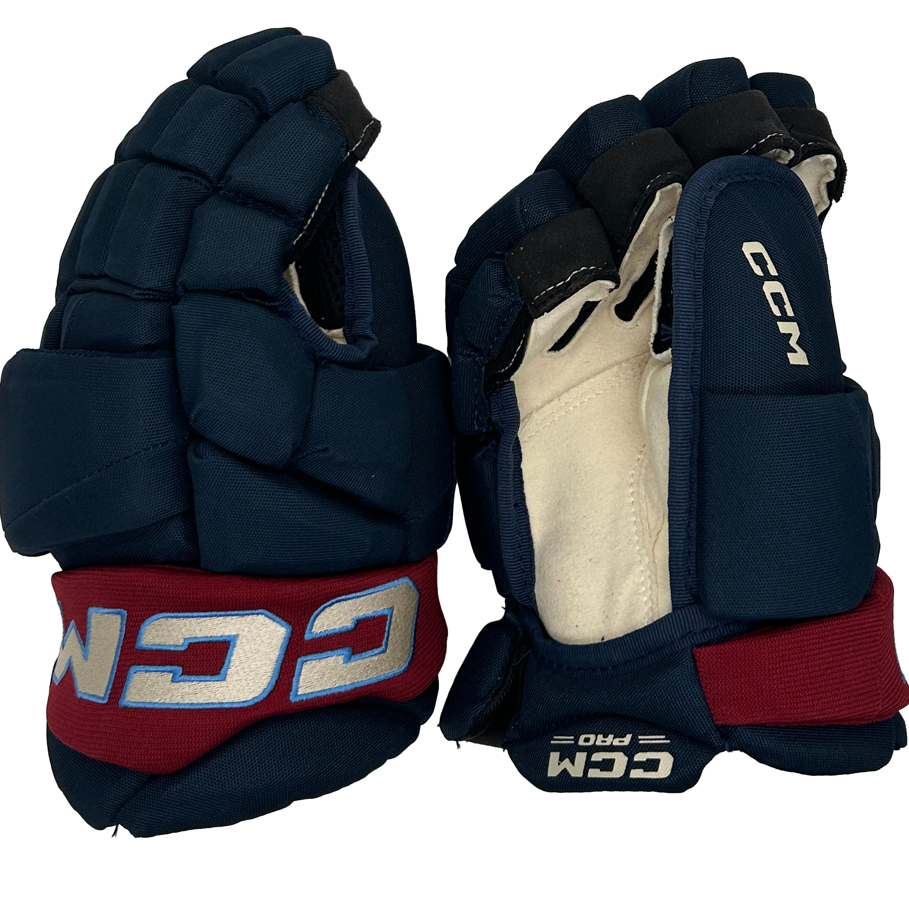 CCM Jetspeed FT8 Pro- PWHL Pro Stock Glove - Montreal Victoire (Navy/Maroon)