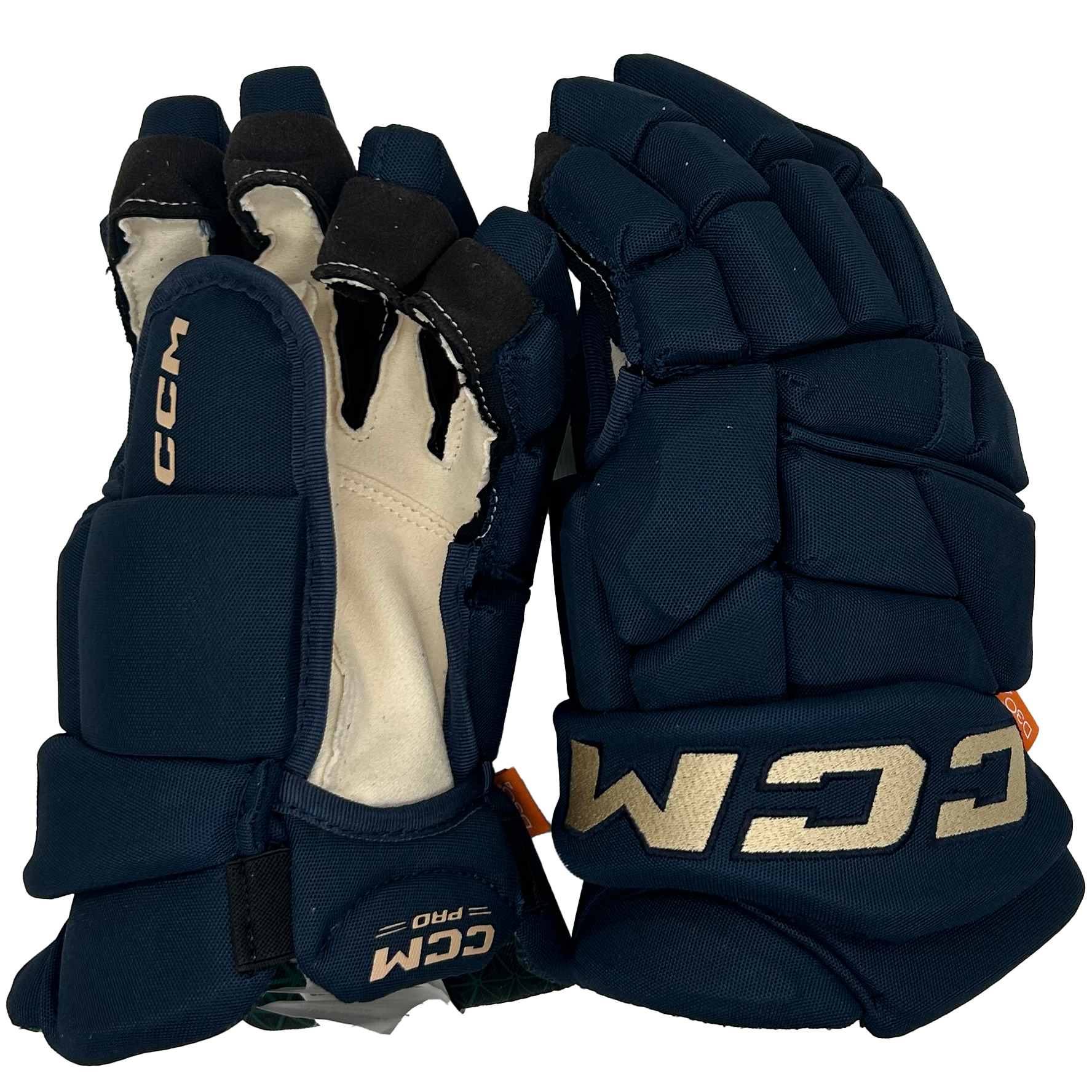 CCM Jetspeed FTW - PWHL Pro Stock Glove - Montreal Victoire (Navy/Gold)