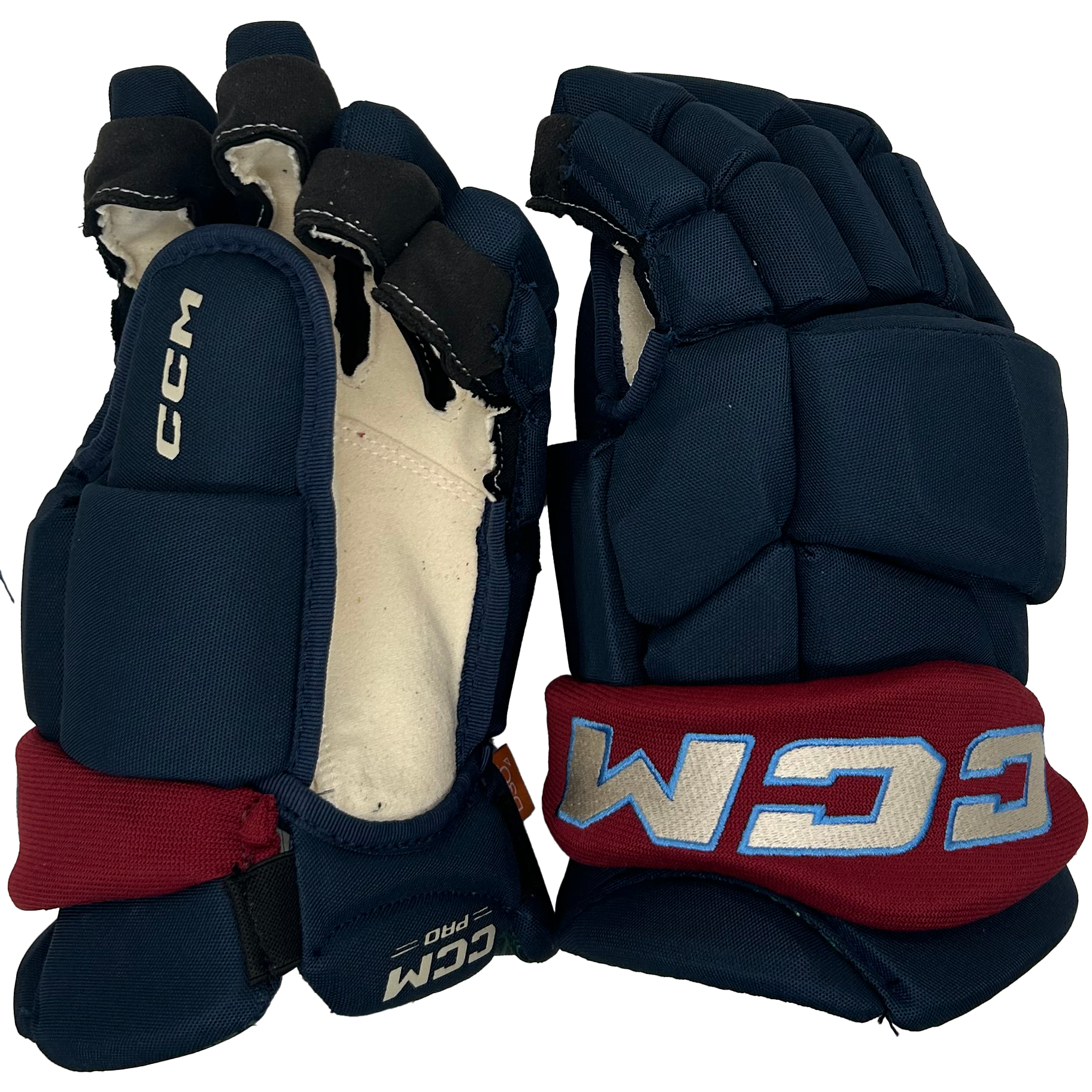 CCM Jetspeed FTW - PWHL Pro Stock Glove - Montreal Victoire (Navy/Maroon)