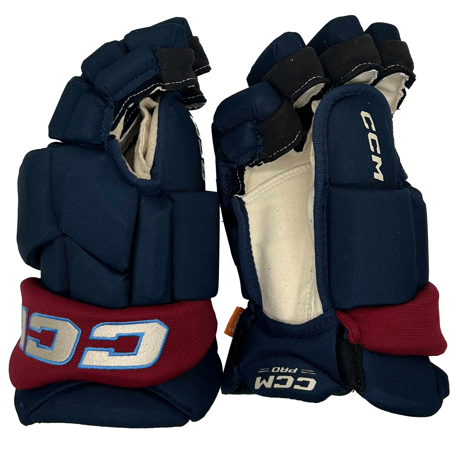 CCM Jetspeed FTW - PWHL Pro Stock Glove - Montreal Victoire (Navy/Maroon)