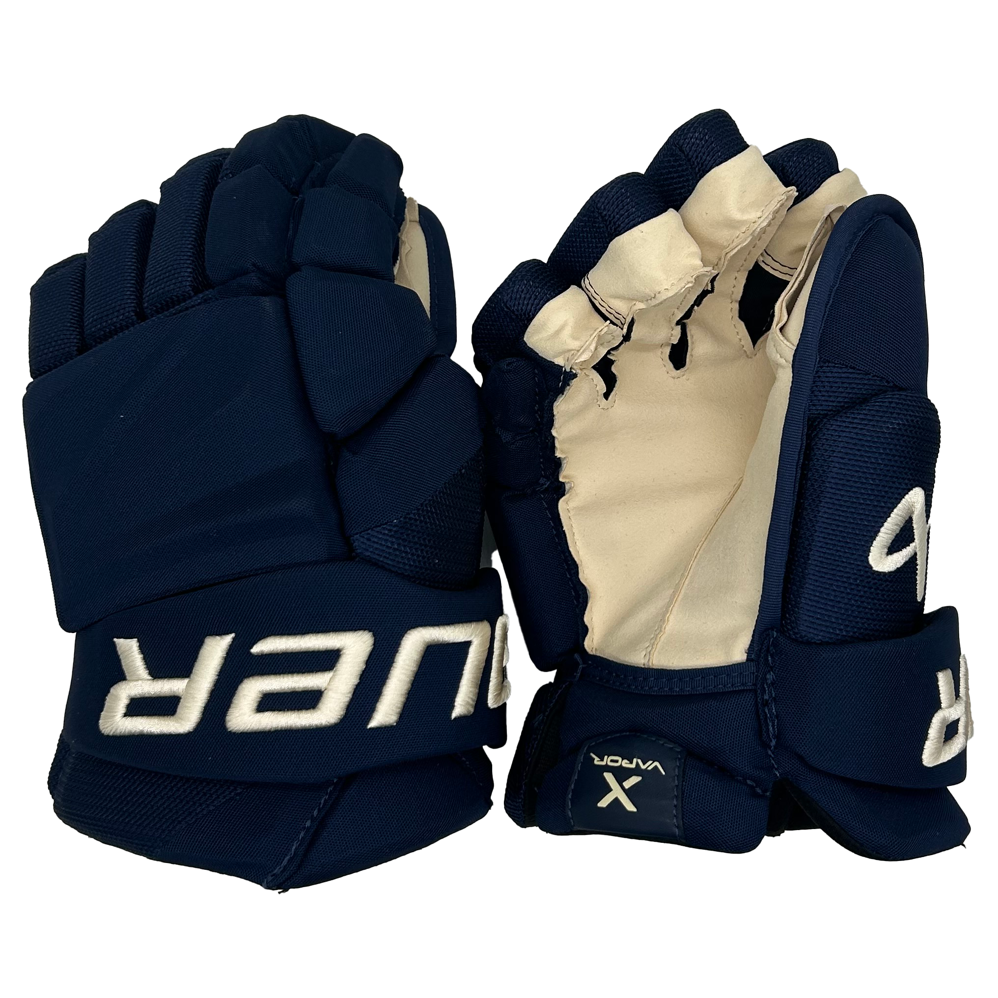 Bauer Vapor Hyperlite - PWHL Pro Stock Glove - Montreal Victoire (Navy/Gold)