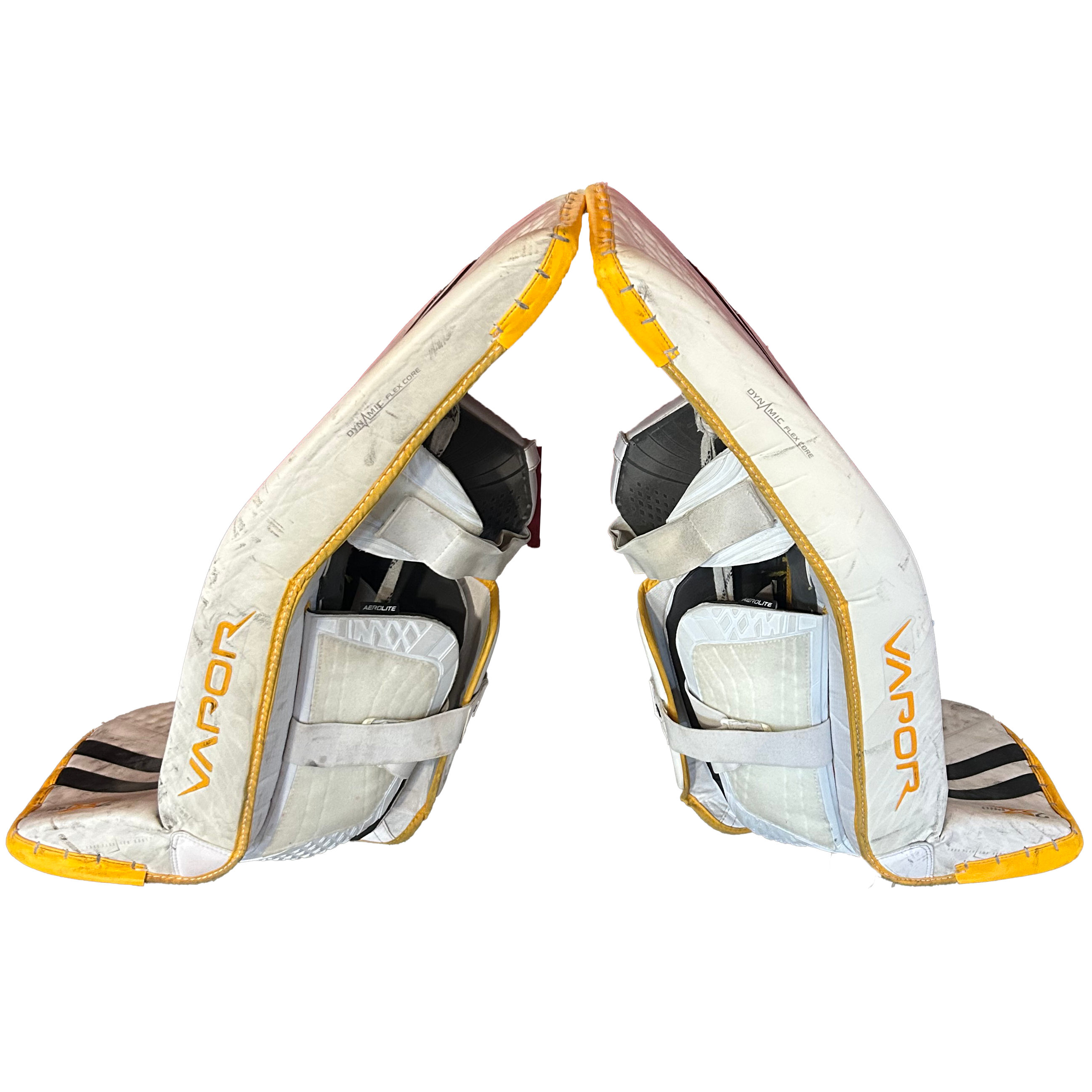 Bauer Vapor 2X Pro - Pro Stock Goalie Pads - (White/Yellow/Black)