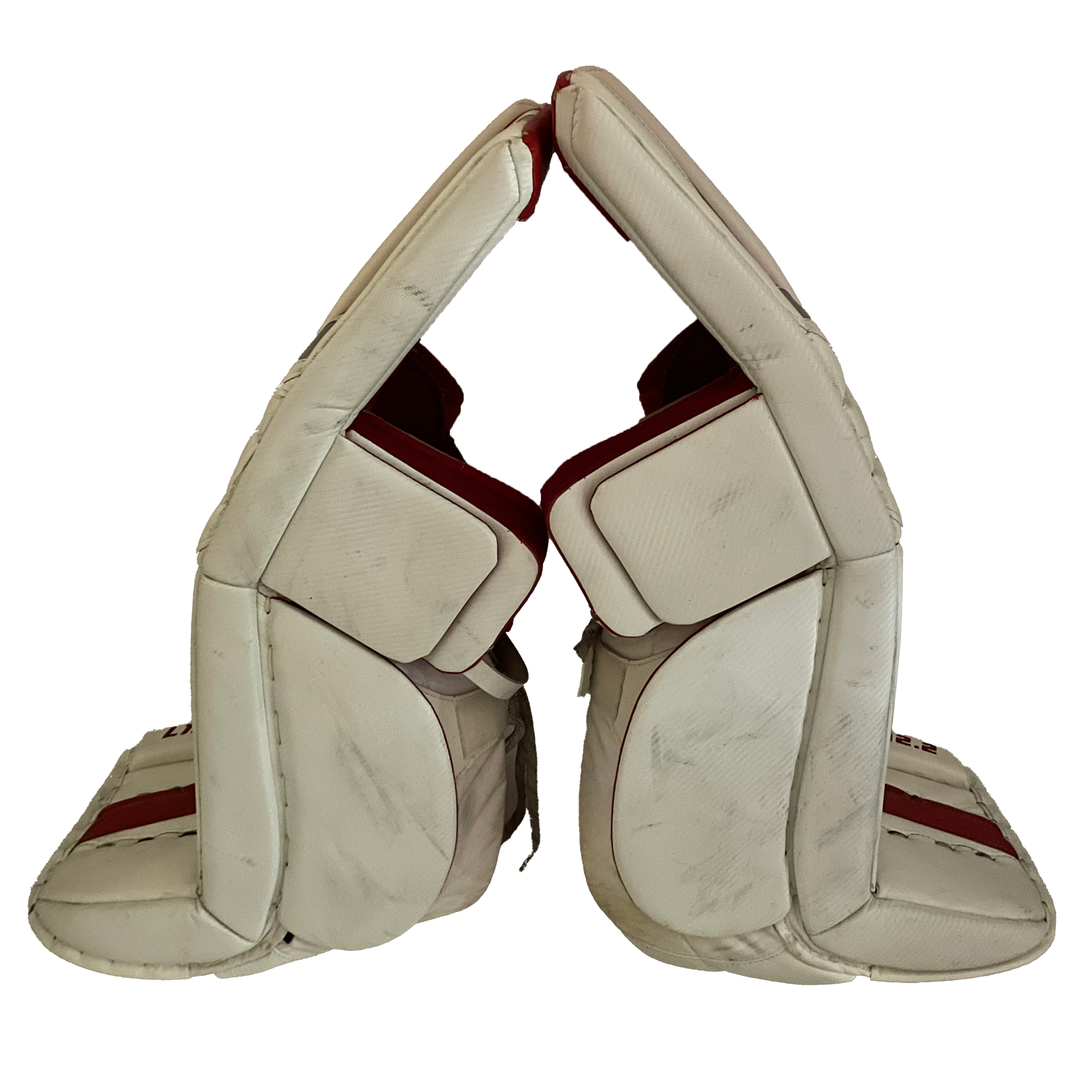 True L12.2 - Ensemble de gardien de but complet Pro Stock d'occasion (blanc/rouge)