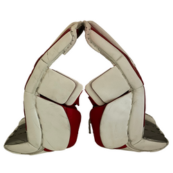CCM Extreme Flex 5 - Ensemble de gardien de but complet Pro Stock d'occasion (rouge/blanc)