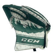 CCM Extreme Flex 5 - Gant de gardien de but Pro Stock d'occasion (blanc/vert)