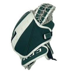 CCM Extreme Flex 5 - Gant de gardien de but Pro Stock d'occasion (blanc/vert)