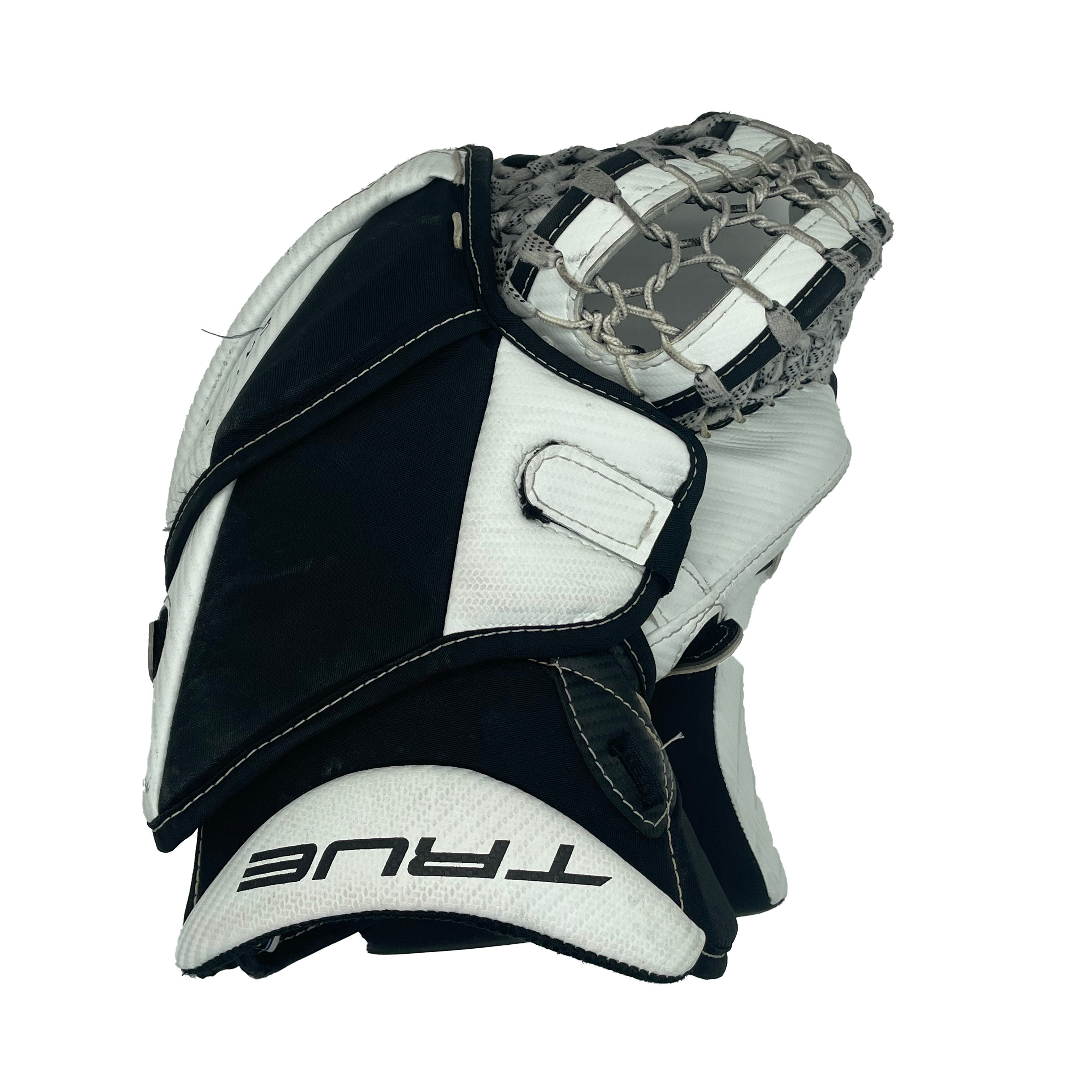 True Catalyst PX3 - Casque de gardien de but Pro Stock d'occasion (blanc/noir/orange)