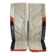 True HZRDUS PX4 - Ensemble de protections de gardien de but Pro Stock d'occasion - Felix Sandstrom - (Blanc/Noir/Orange)